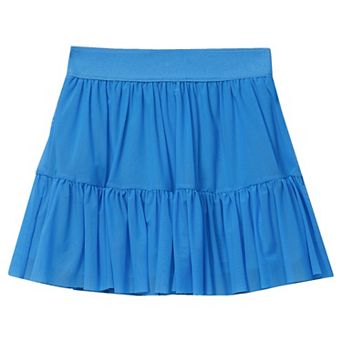 Girls 2-20 Lands' End Tiered Mesh Skort