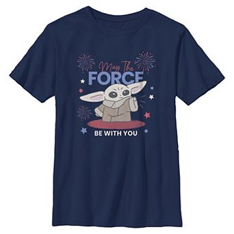 Boys 6-20 Star Wars Americana The Child And The Force Graphic Tee