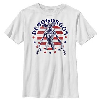 Boys 6-20 Stranger Things Americana Demogorgon Stars & Stripes Graphic Tee