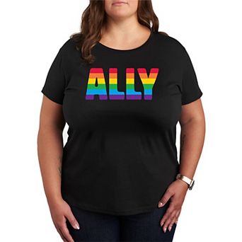 Plus Size Pride Ally Graphic Tee