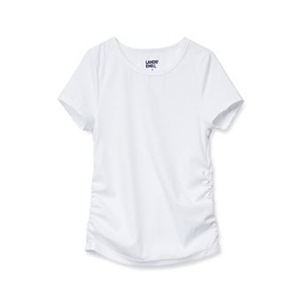 Girls 2-20 Lands' End Short Sleeve Active Ribbed T-Shirt in Regular & Plus Size