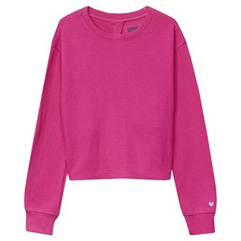 Girls 2-16 Lands' End Long Sleeve Twist Back Active Crewneck Top