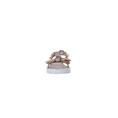 bebe Toddler Girls Sandals with Back Strap and Bow Detail