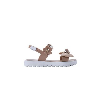 bebe Toddler Girls Sandals with Back Strap and Bow Detail