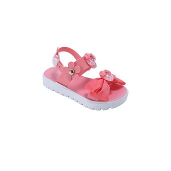 bebe Toddler Girls Sandals with Back Strap and Bow Detail