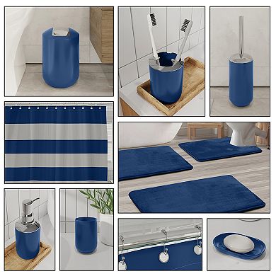 Clara Clark 23 Piece Complete Bathroom Accessories Kit with Shower Curtain Set and Bath Rug Set