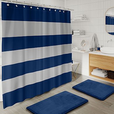 Clara Clark 23 Piece Complete Bathroom Accessories Kit with Shower Curtain Set and Bath Rug Set