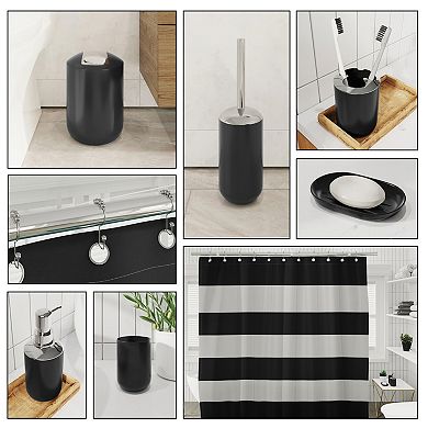 Clara Clark 20 Piece Complete Bathroom Accessories Kit with Shower Curtain Set