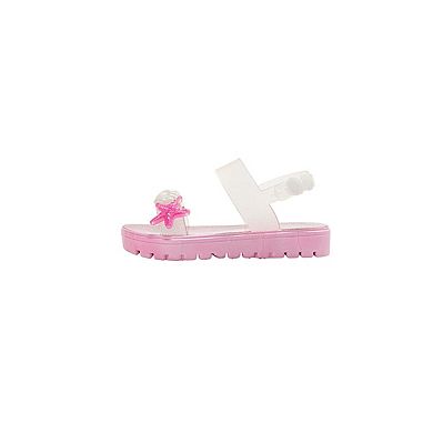 bebe Toddler Girls Sandals with Back Strap and Starfish Detail