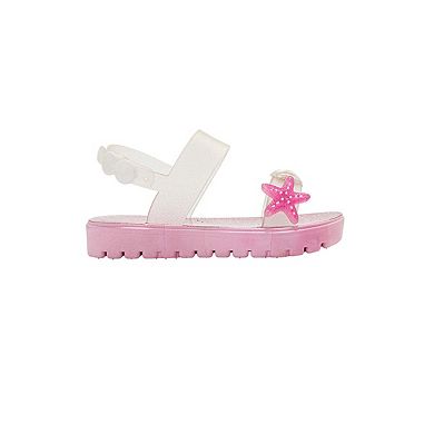 bebe Toddler Girls Sandals with Back Strap and Starfish Detail