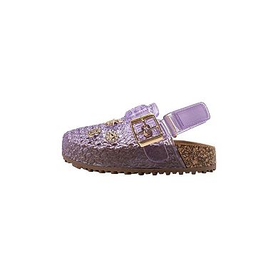 bebe Toddler Girls Jelly Clogs with Back Strap and Buckle Detail