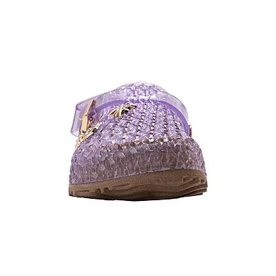 bebe Toddler Girls Jelly Clogs with Back Strap and Buckle Detail