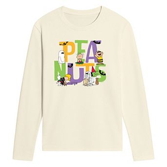 Men's Peanuts Snoopy & Friends Halloween Long Sleeve Graphic Tee