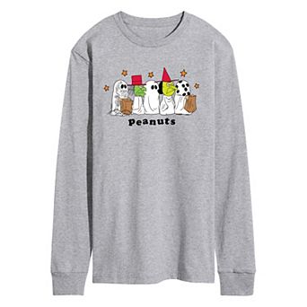 Men's Peanuts Halloween Trick-or-Treat Long Sleeve Graphic Tee