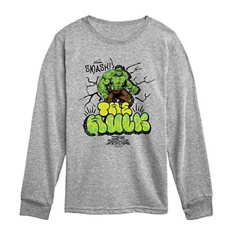 Boys 8-20 Spider-Man Brand New Day The Hulk Long Sleeve Graphic Tee