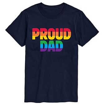 Men's Proud Dad Pride Graphic Tee