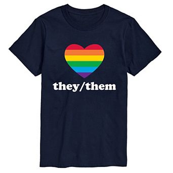 Men's They Them Pronouns Graphic Tee