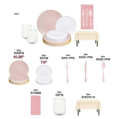 Celebration Story Boutique All-In-One Tableware Suite 60 Guests