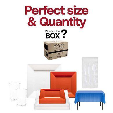 Grand Celebration Boutique All-In-One Tableware Suite Set for 60 Guests