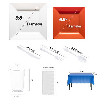 Grand Celebration Boutique All-In-One Tableware Suite Set for 60 Guests