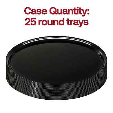 Round Plastic Trays - 25 pcs