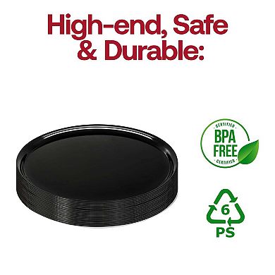 Round Plastic Trays - 25 pcs