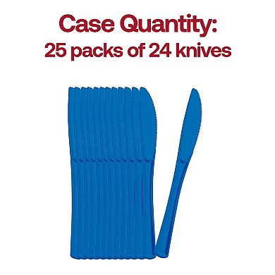 8" Disposable Plastic Party Knives - 600 pcs