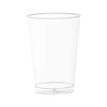 12 oz Clear Tinted Disposable Plastic Party Cups - 240 pc