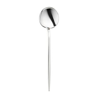 Silver Moderno Plastic Dinner Spoons - 300 pc