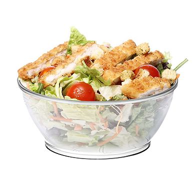 6 oz. Clear Floral Plastic Dessert Bowls - 480 pcs