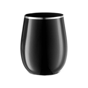 12 oz Stemless Disposable Plastic Wine Glasses - 32 pc