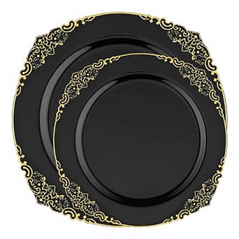 60-Guest Wedding Plate Value Pack - 120 ct Disposable Dinnerware