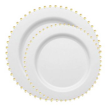 60-Guest Wedding Plate Value Pack - 120 ct Disposable Dinnerware