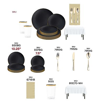 Legacy Collection Boutique All-In-One Tableware Suite Set for 60 Guests