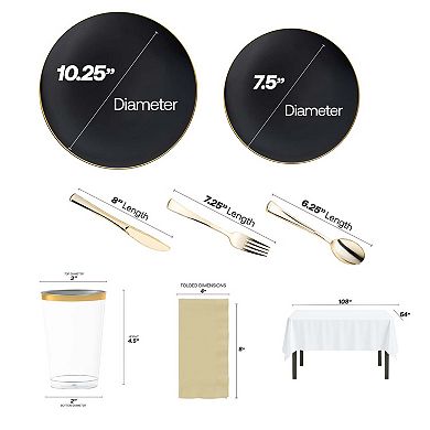 Legacy Collection Boutique All-In-One Tableware Suite Set for 60 Guests
