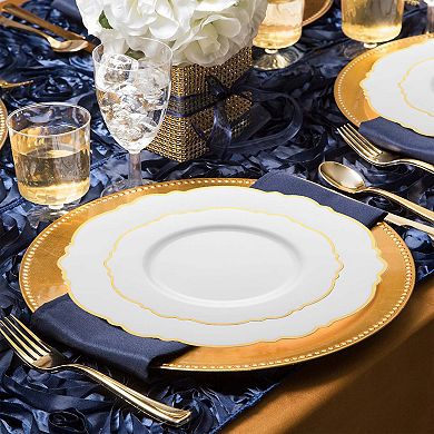 Blossom Round Disposable Plastic Wedding Set - 30 Sets