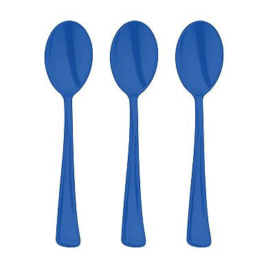 6.25" Disposable Plastic Party Spoons - 600 pcs