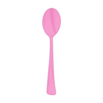 6.25" Disposable Plastic Party Spoons - 600 pc
