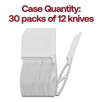 Disposable Plastic Steak Knives - 360 pcs
