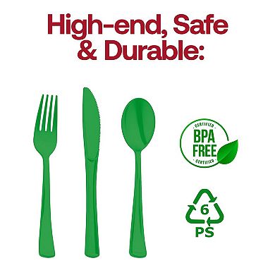 Disposable Plastic Party Cutlery Set - 600 Sets