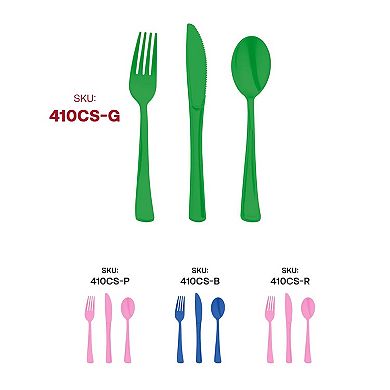 Disposable Plastic Party Cutlery Set - 600 Sets