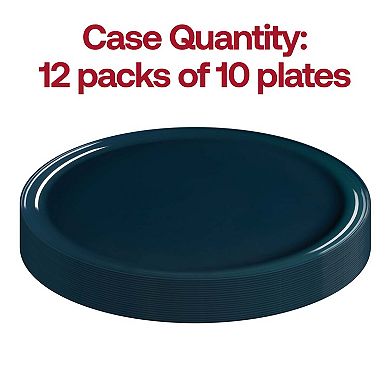 6.25" Flat Round Disposable Plastic Pastry Plates - 240 pcs