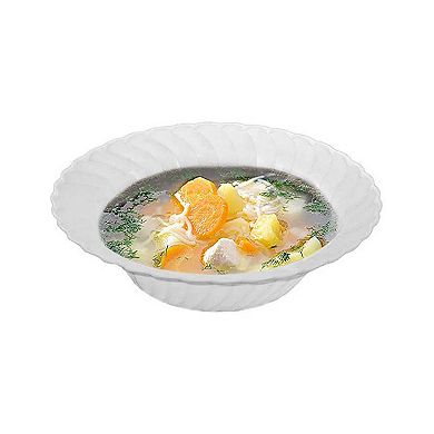 12 oz Flair Disposable Plastic Soup Bowls - 90 pcs