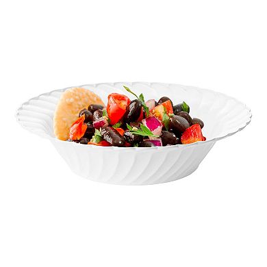 12 oz Flair Disposable Plastic Soup Bowls - 90 pcs