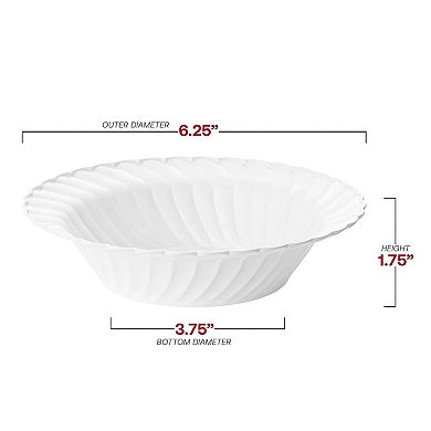 12 oz Flair Disposable Plastic Soup Bowls - 90 pcs