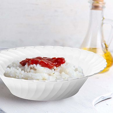 12 oz Flair Disposable Plastic Soup Bowls - 90 pcs