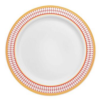 10.25" Disposable Plastic Dinner Plates - 120 pc