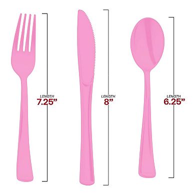 Disposable Plastic Party Cutlery Set - 144 Sets