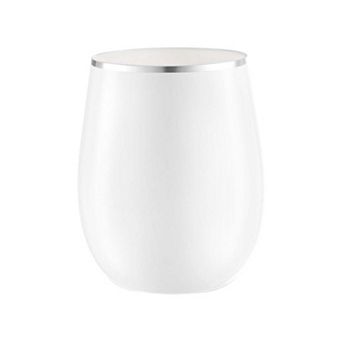 12 oz Stemless Disposable Plastic Wine Glasses - 32 pc