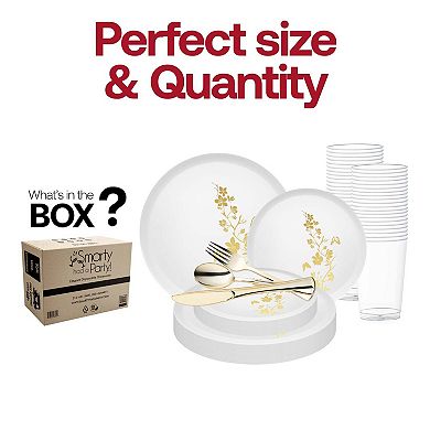 Prestige All-In-One Designer Disposable Tableware Suite 60 Guests